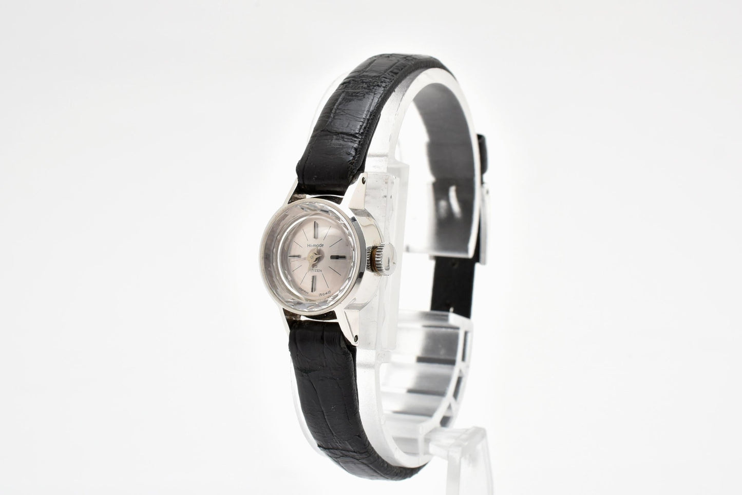 シチズン CITIZEN HMOM51203-S 手巻き ドレスウォッチ シルバー文字盤 レザーベルト レディース 腕時計 ヴィンテージ
