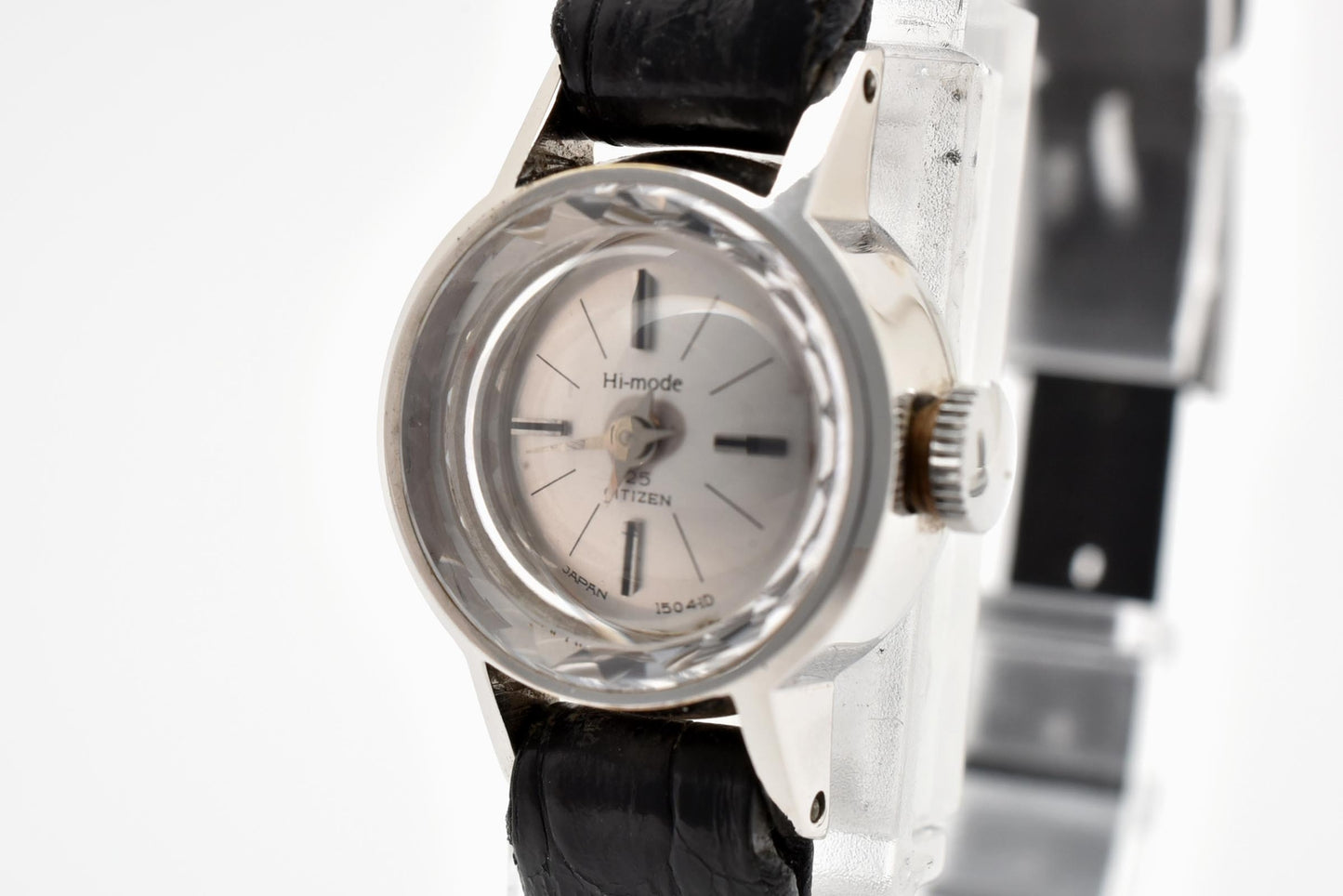 シチズン CITIZEN HMOM51203-S 手巻き ドレスウォッチ シルバー文字盤 レザーベルト レディース 腕時計 ヴィンテージ