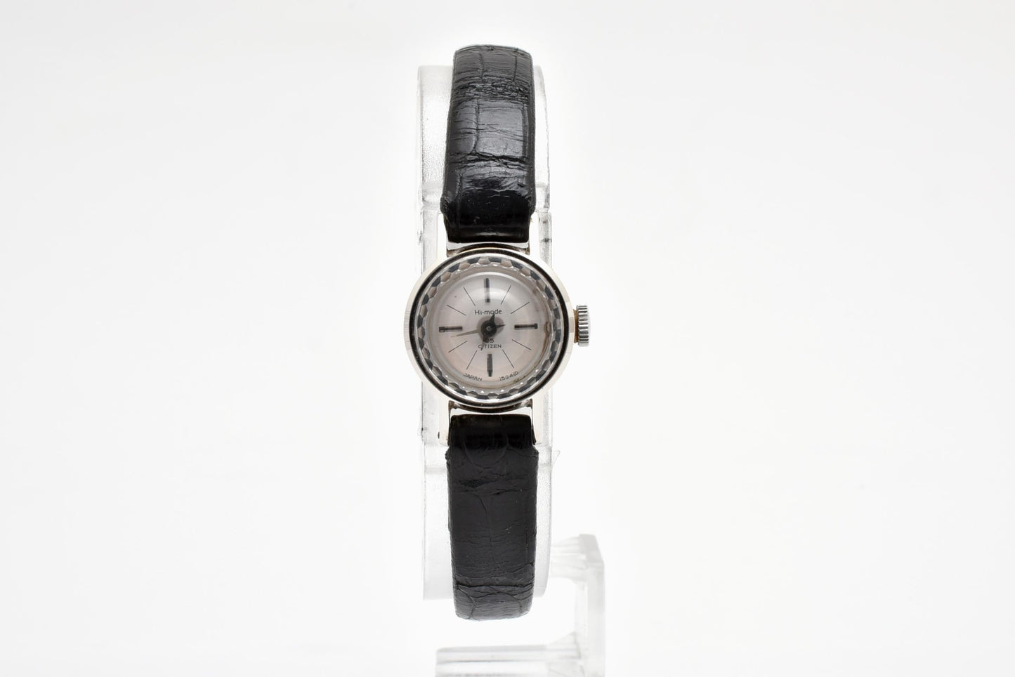 シチズン CITIZEN HMOM51203-S 手巻き ドレスウォッチ シルバー文字盤 レザーベルト レディース 腕時計 ヴィンテージ