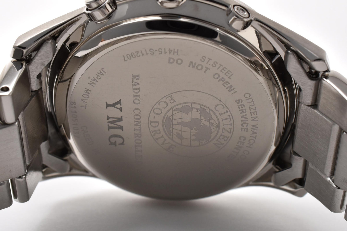 シチズン CITIZEN H415-S112907 エコ・ドライブ 電波ソーラー 腕時計 シルバー文字盤 ローマンインデックス ステンレス メンズ
