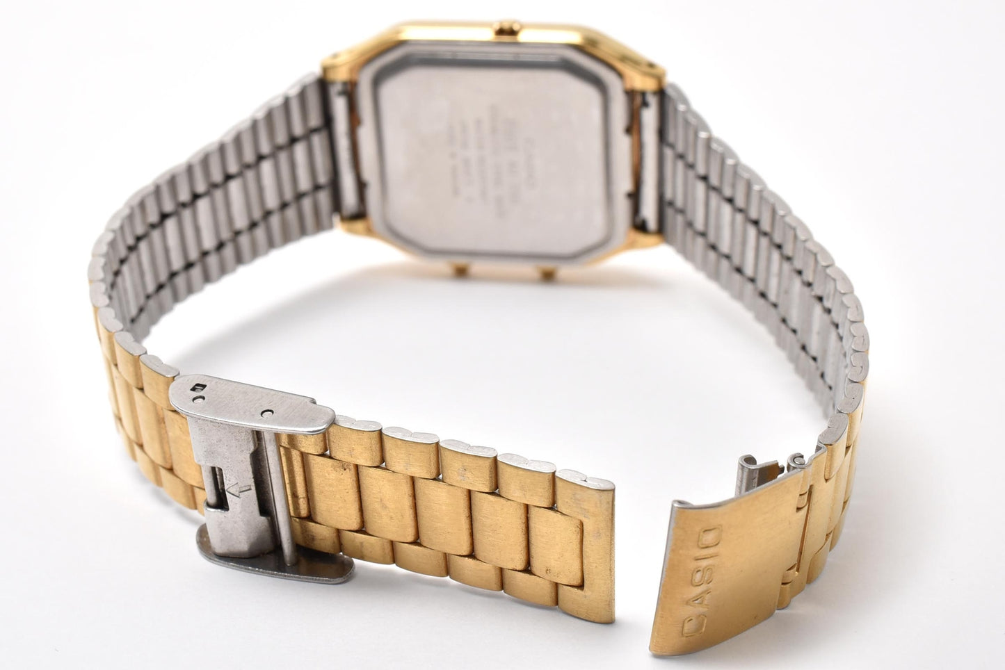 CASIO カシオ AQ-230 アナデジ クォーツ 腕時計 ゴールド文字盤 GP ゴールドカラー メンズ