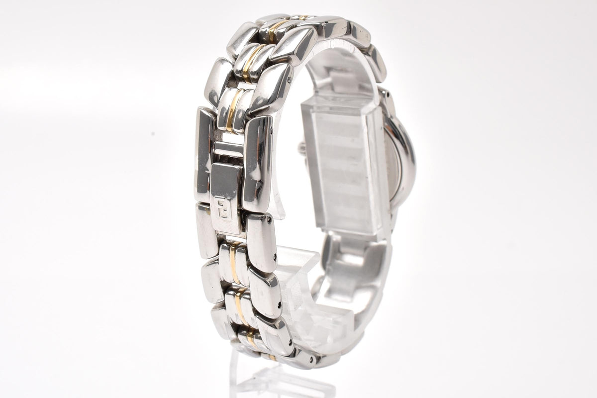 FENDI フェンディ 980L 002-876 レディース クォーツ 腕時計 ホワイト文字盤 ローマ数字 デイト ステンレス 25.6mm 1990年代 ヴィンテージ