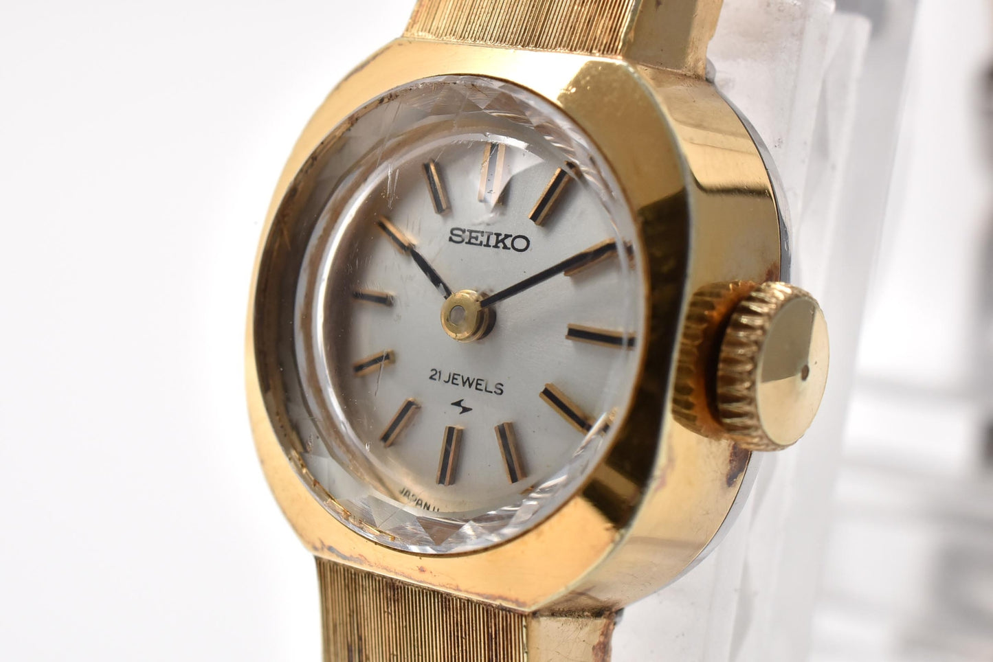 セイコー SEIKO 11-0340 手巻き ドレスウォッチ シルバー文字盤 GP レディース 腕時計 ヴィンテージ
