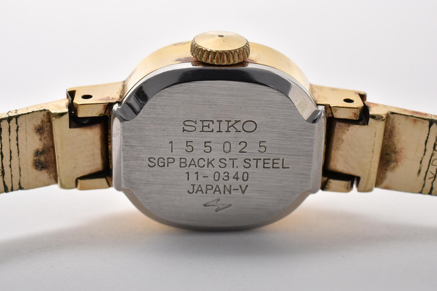 セイコー SEIKO 11-0340 手巻き ドレスウォッチ シルバー文字盤 GP レディース 腕時計 ヴィンテージ