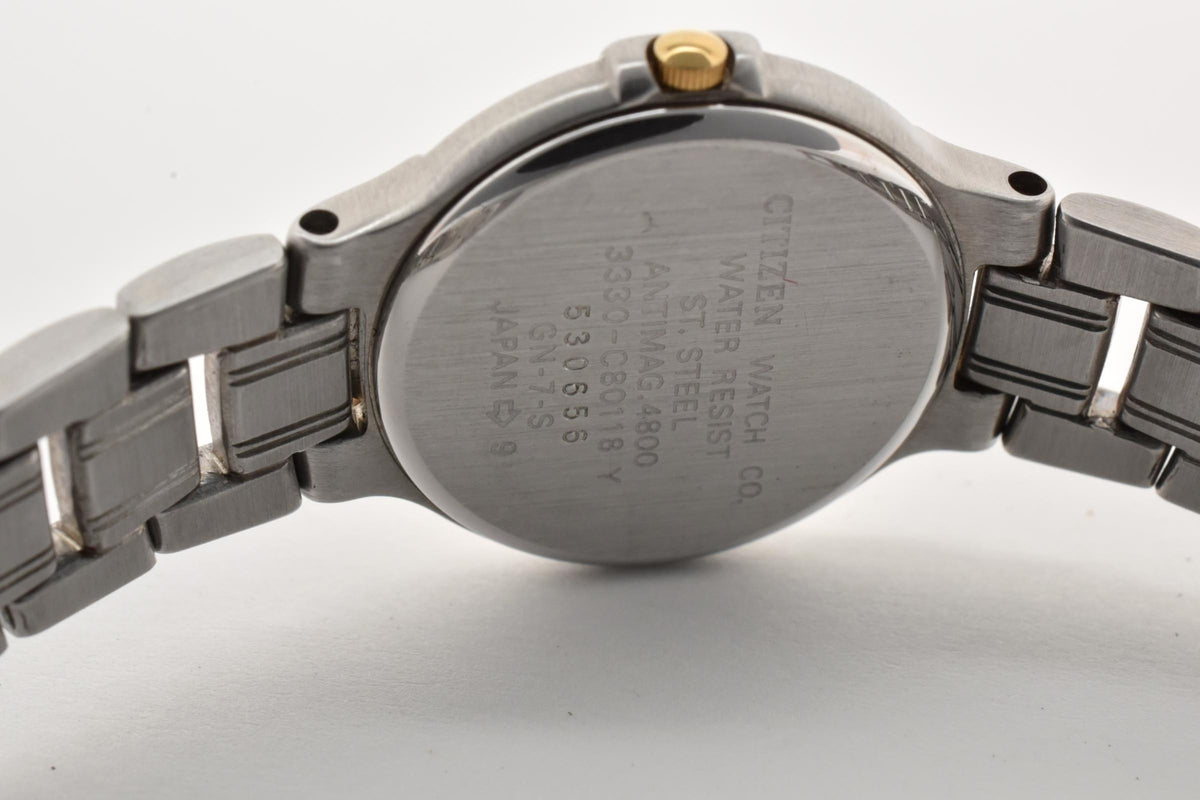 CITIZEN シチズン EXCEED EUROS エクシード ユーロス 3330-C80118Y レディース クォーツ 腕時計 ホワイト クリーム文字盤 GP コンビ 24mm