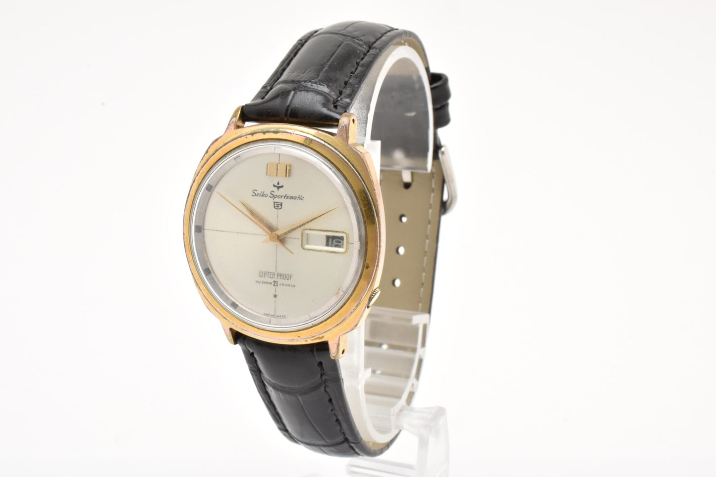セイコー SEIKO スポーツマチック5 6606-7990 自動巻き 21石 デイト GP メンズ 腕時計 ヴィンテージ