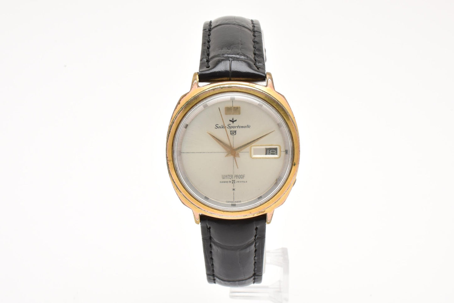 セイコー SEIKO スポーツマチック5 6606-7990 自動巻き 21石 デイト GP メンズ 腕時計 ヴィンテージ