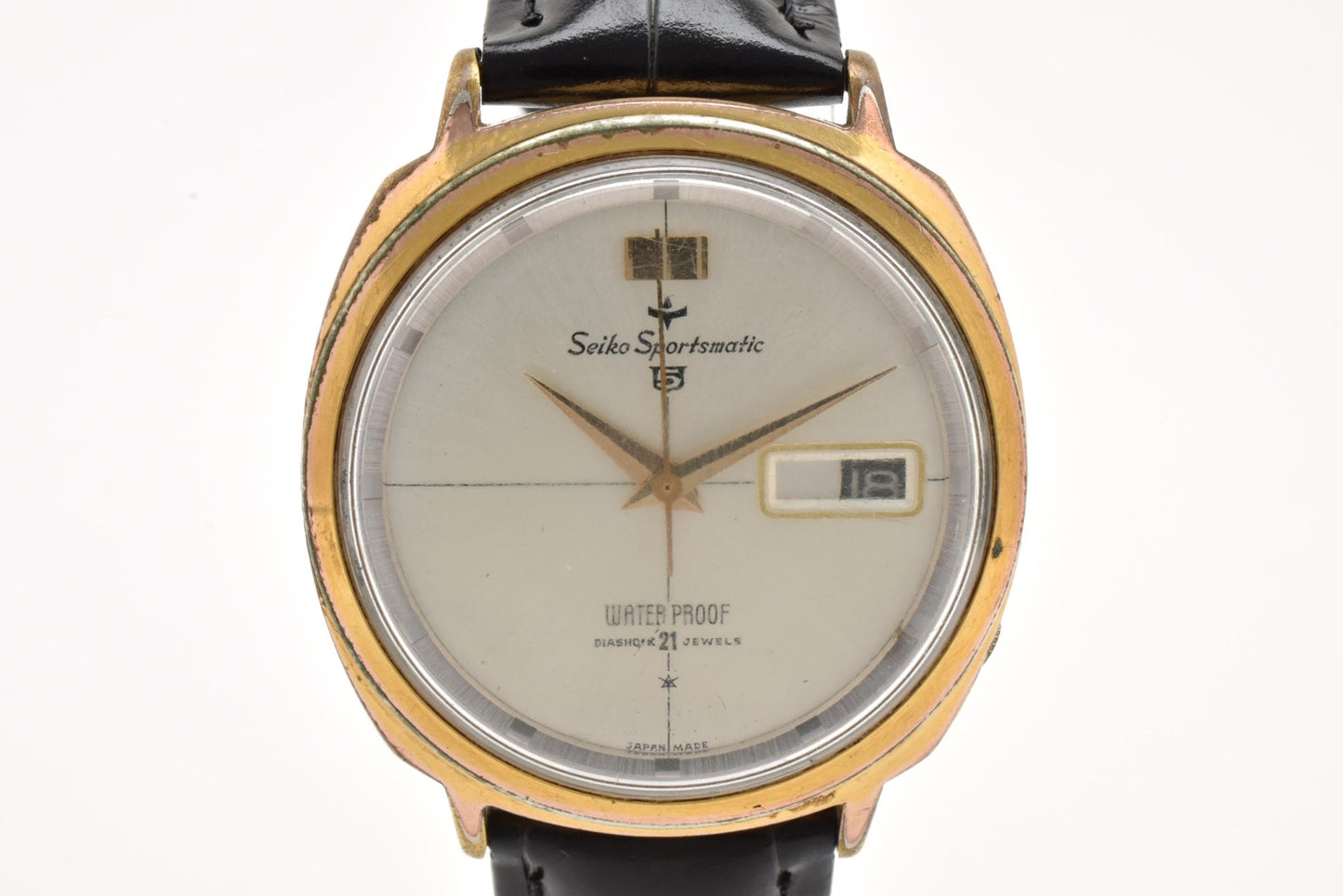 セイコー SEIKO スポーツマチック5 6606-7990 自動巻き 21石 デイト GP メンズ 腕時計 ヴィンテージ