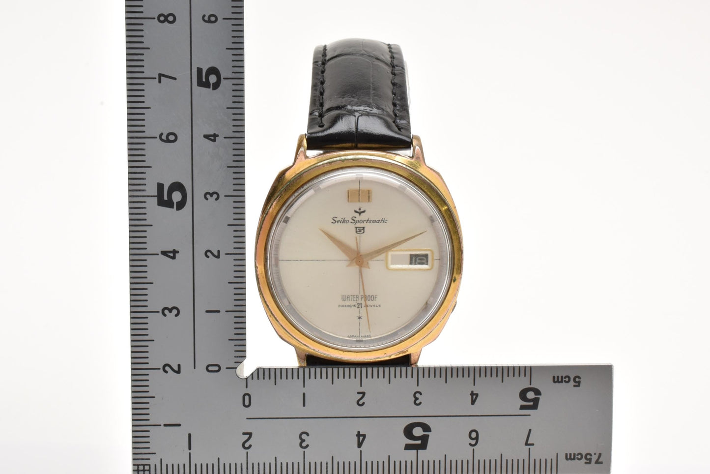 セイコー SEIKO スポーツマチック5 6606-7990 自動巻き 21石 デイト GP メンズ 腕時計 ヴィンテージ