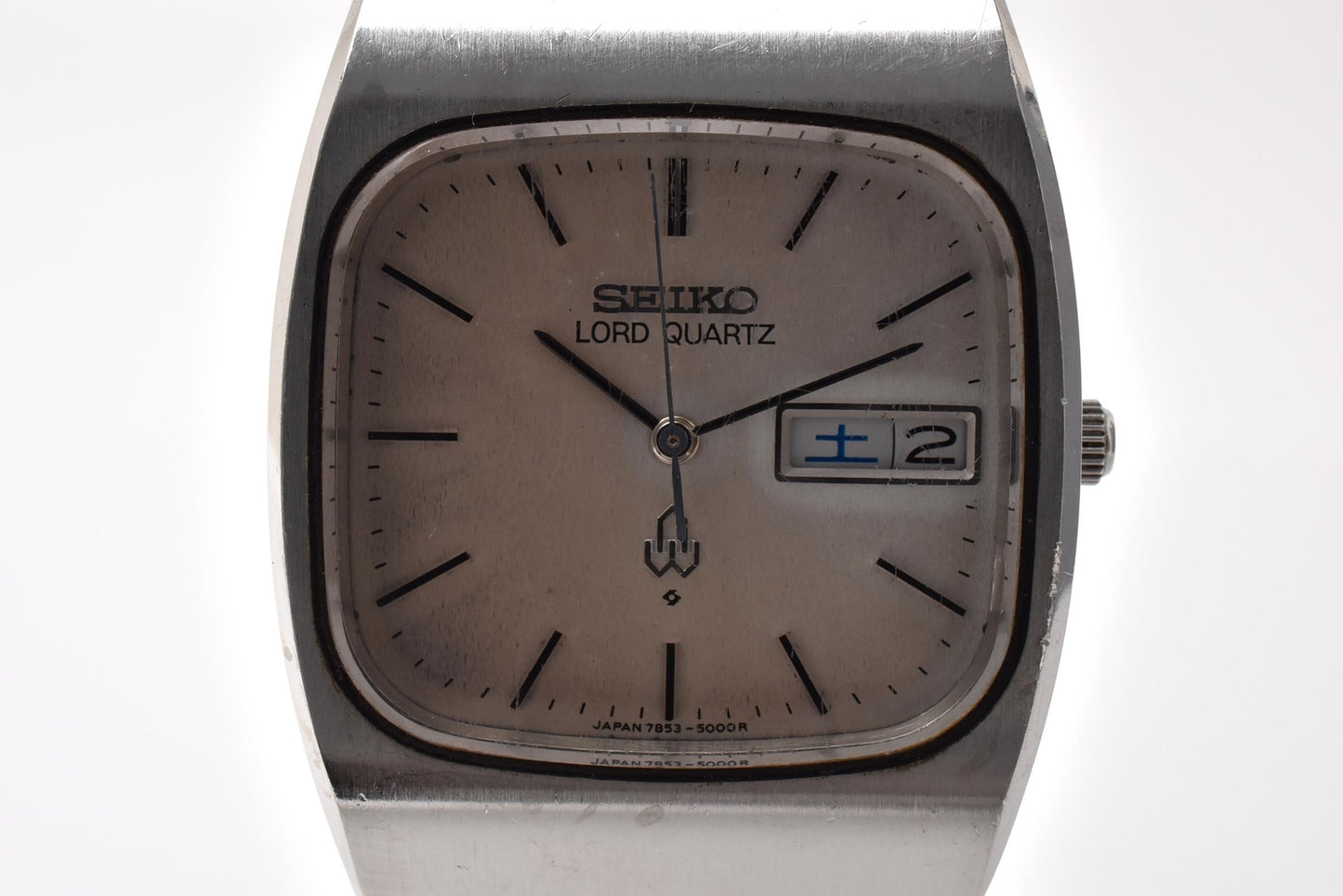 セイコー SEIKO ロードクォーツ 7853-5000 デイデイト クォーツ メンズ 腕時計 メッシュブレス スクエア型 SS ヴィンテージ