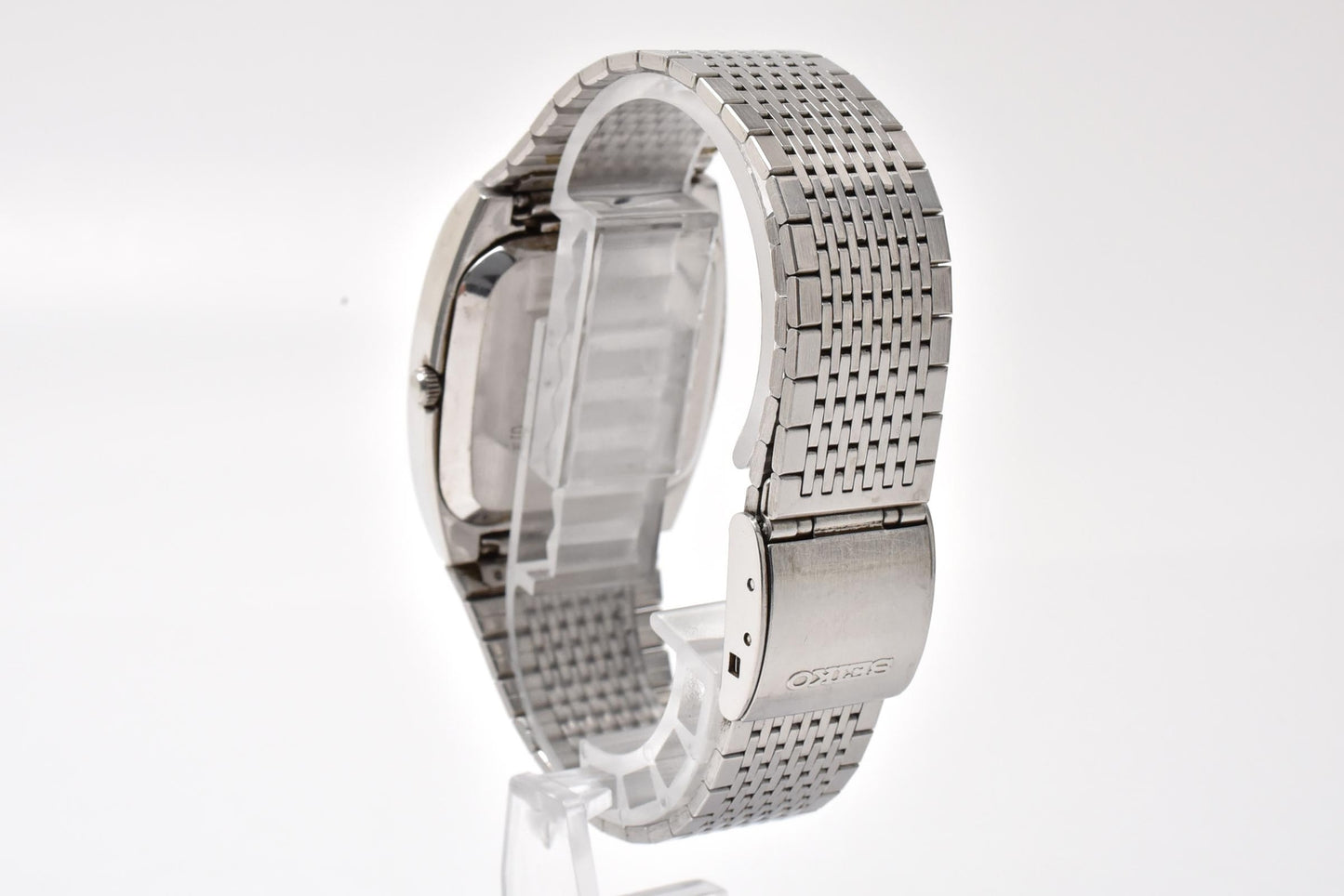 セイコー SEIKO ロードクォーツ 7853-5000 デイデイト クォーツ メンズ 腕時計 メッシュブレス スクエア型 SS ヴィンテージ