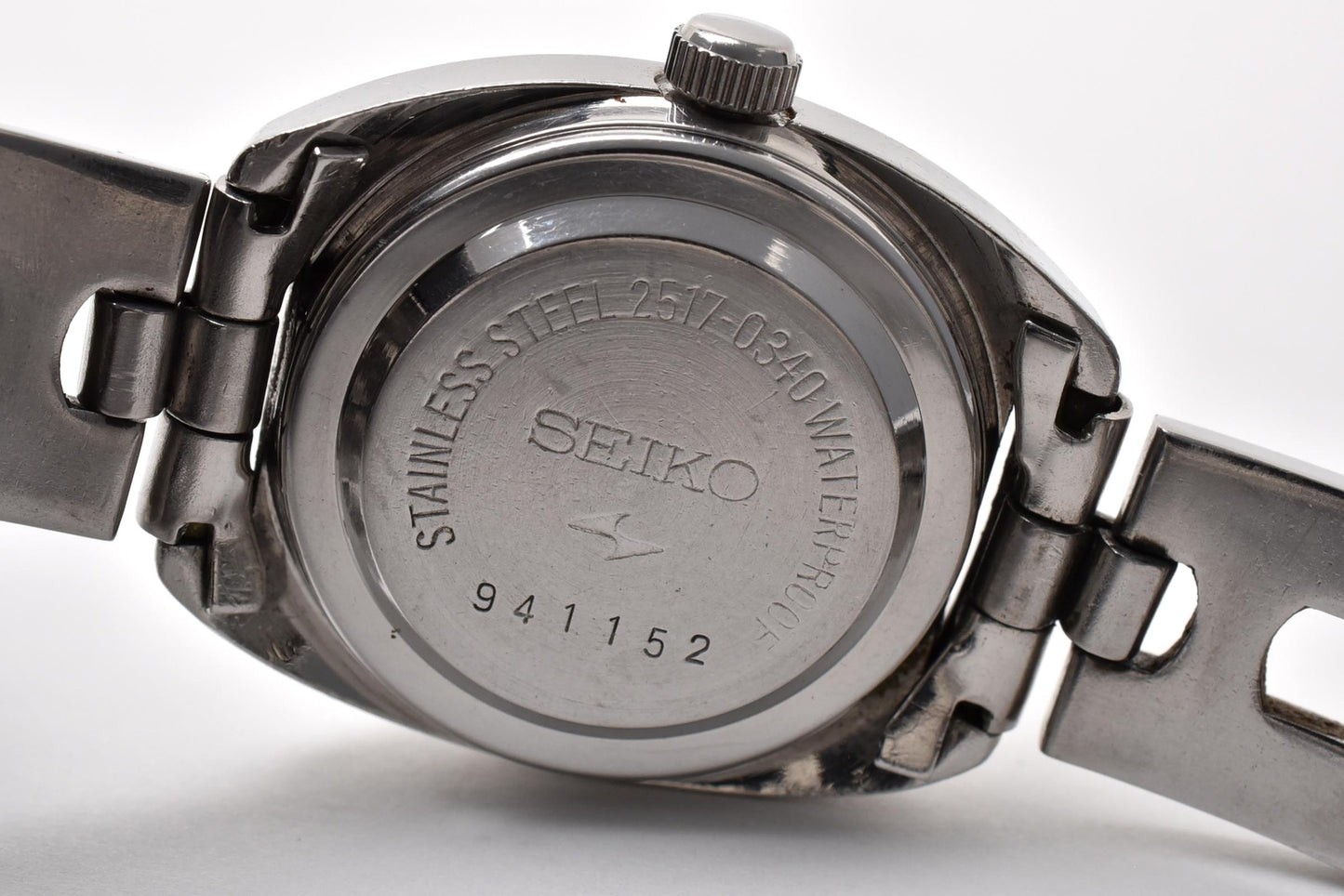 SEIKO セイコー マチックレディ 2517-0340 自動巻き レディース 腕時計 ネイビー文字盤 デイト SS ヴィンテージ