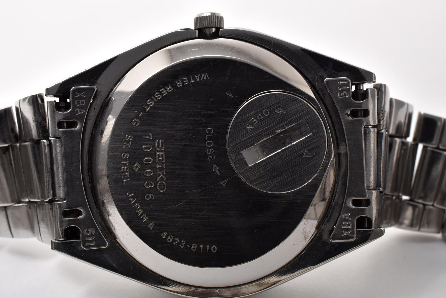 SEIKO セイコー キングクォーツ 4823-8110 デイデイト メンズ 腕時計 クォーツ SS ホワイト文字盤 ヴィンテージ