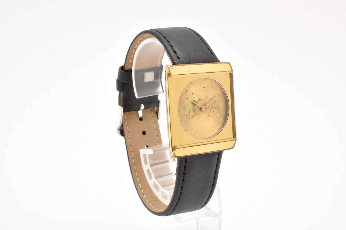 RADO ラドー 396.3023.2 手巻き メンズ 腕時計 GP スクエア ゴールド文字盤 レザーベルト ヴィンテージ