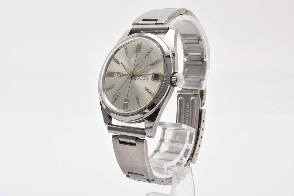 CITIZEN シチズン New Master ニューマスター 21 Jewels 63-1019 メンズ 手巻き 腕時計 21石 シルバー文字盤 デイト ステンレス 36mm 1960年代 ヴィンテージ