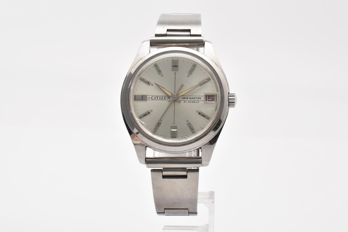 CITIZEN シチズン New Master ニューマスター 21 Jewels 63-1019 メンズ 手巻き 腕時計 21石 シルバー文字盤 デイト ステンレス 36mm 1960年代 ヴィンテージ