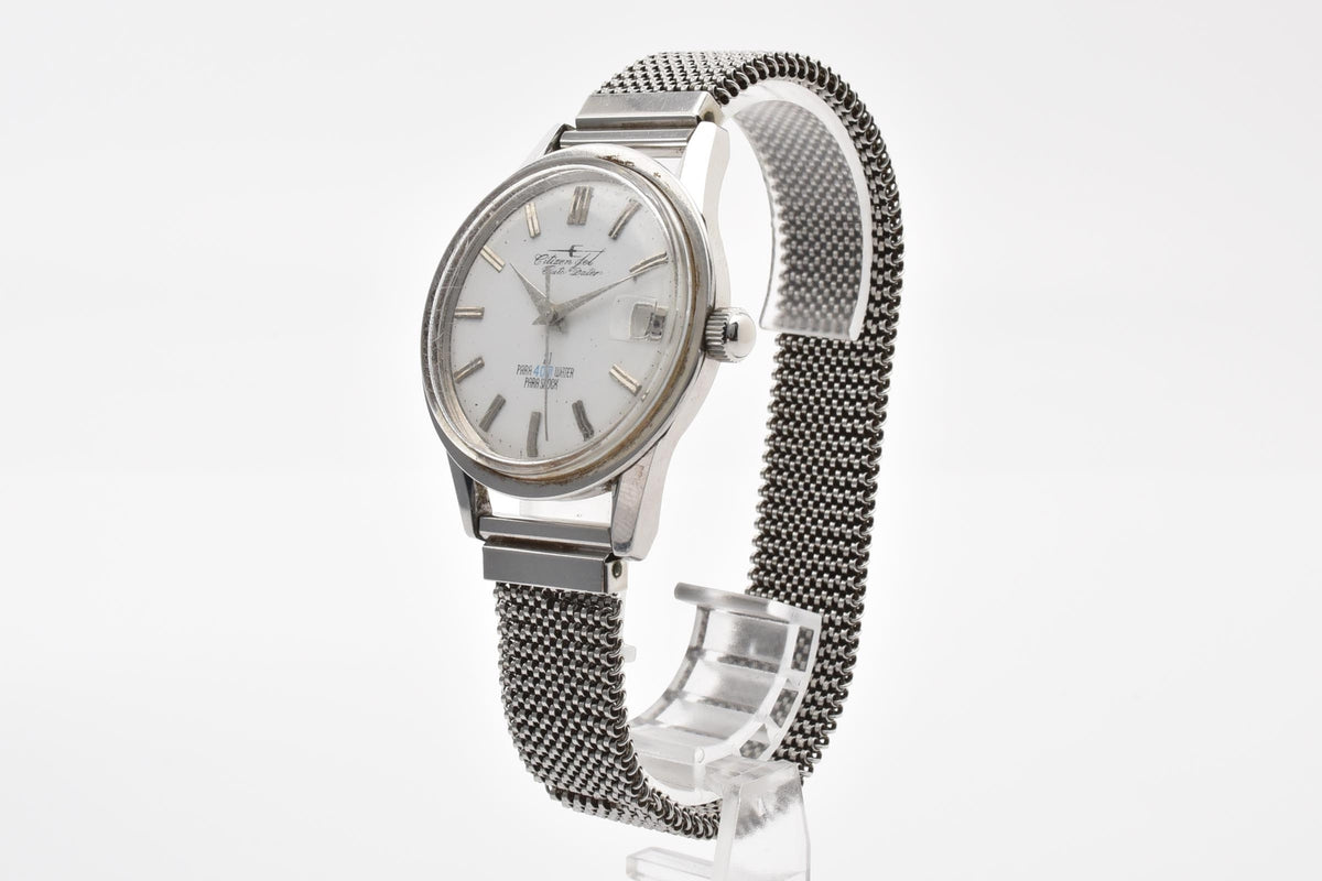 CITIZEN シチズン Jet Auto Dater ジェット オートデーター AD140901 メンズ 自動巻き 腕時計 21石 ホワイト文字盤 デイト ステンレス 36.5mm 1960年代 ヴィンテージ