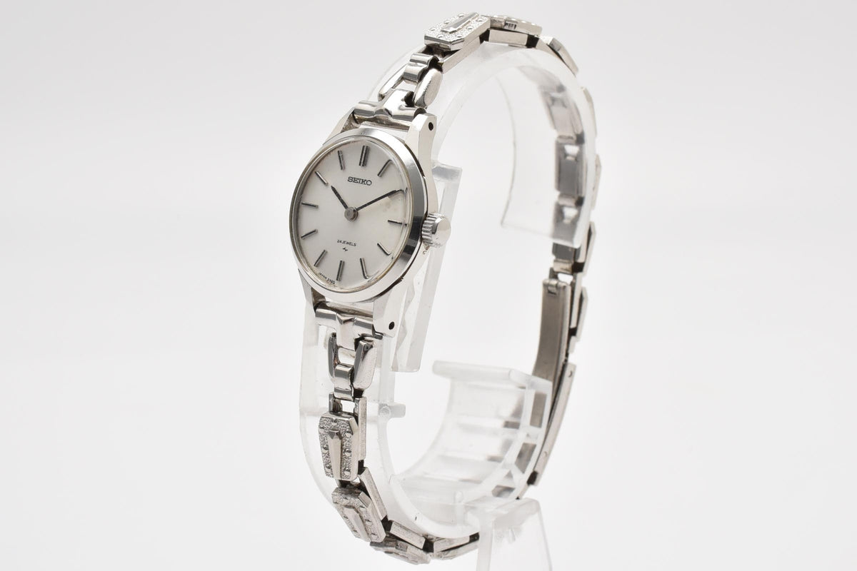 SEIKO セイコー Chariot シャリオ 2220-0020 レディース 手巻き 腕時計 24石 ホワイト文字盤 ステンレス 21.1mm 1970年代 ヴィンテージ ブレスレット