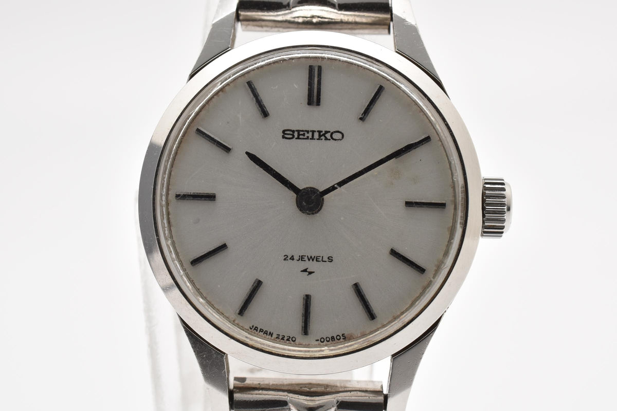 SEIKO セイコー Chariot シャリオ 2220-0020 レディース 手巻き 腕時計 24石 ホワイト文字盤 ステンレス 21.1mm 1970年代 ヴィンテージ ブレスレット