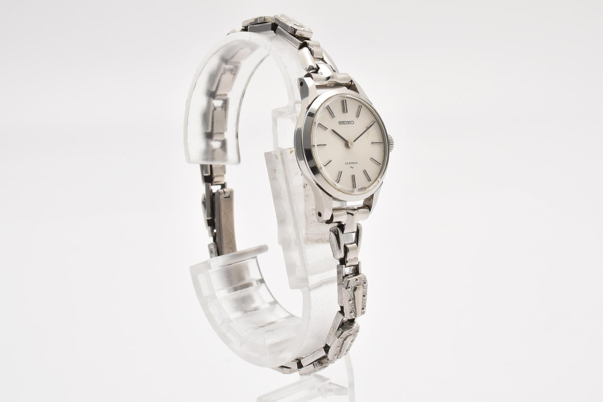 SEIKO セイコー Chariot シャリオ 2220-0020 レディース 手巻き 腕時計 24石 ホワイト文字盤 ステンレス 21.1mm 1970年代 ヴィンテージ ブレスレット