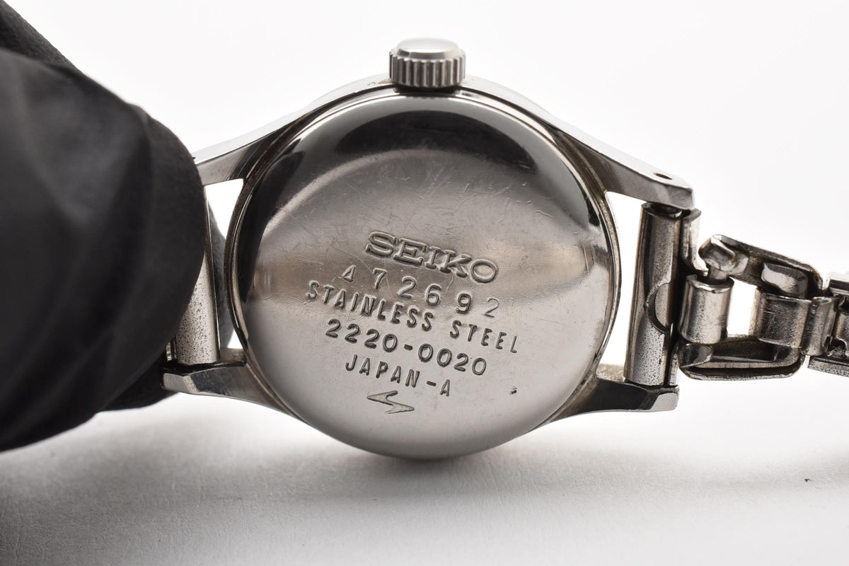 SEIKO セイコー Chariot シャリオ 2220-0020 レディース 手巻き 腕時計 24石 ホワイト文字盤 ステンレス 21.1mm 1970年代 ヴィンテージ ブレスレット