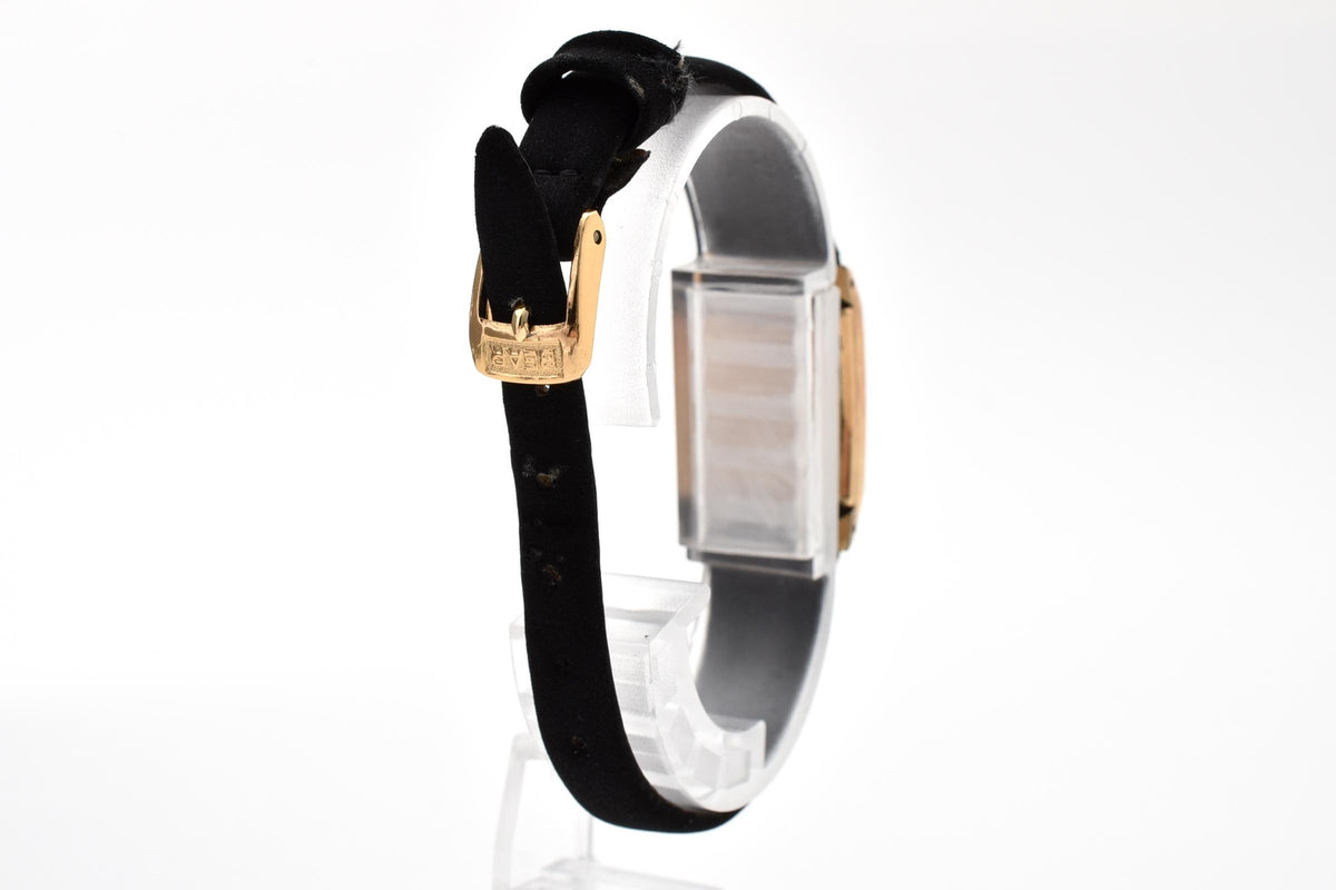 CITIZEN シチズン Phynox フィノックス 50703 レディース 手巻き 腕時計 17石 14K ゴールドケース ホワイト文字盤 レクタンギュラー 15.5mm ヴィンテージ