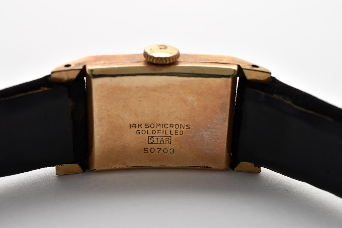 CITIZEN シチズン Phynox フィノックス 50703 レディース 手巻き 腕時計 17石 14K ゴールドケース ホワイト文字盤 レクタンギュラー 15.5mm ヴィンテージ
