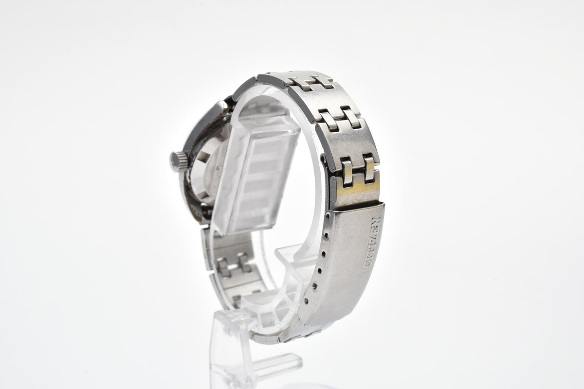 CITIZEN シチズン Cosmostar V2 コスモスター 4-690028KA ユニセックス 自動巻き 腕時計 ネイビーブルー文字盤 デイト ステンレス 25mm 1970年代 ヴィンテージ