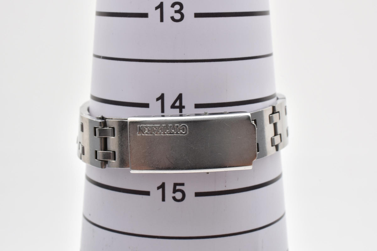 CITIZEN シチズン Cosmostar V2 コスモスター 4-690028KA ユニセックス 自動巻き 腕時計 ネイビーブルー文字盤 デイト ステンレス 25mm 1970年代 ヴィンテージ