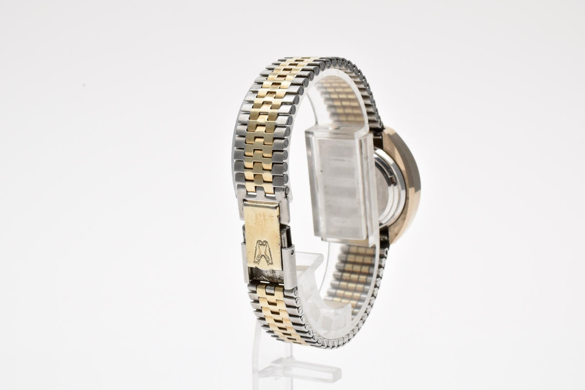 RADO ラドー Balboa バルボア 893608A メンズ 自動巻き 腕時計 ブロンズ文字盤 デイデイト ハードメタル GP コンビ 25.5mm 1970年代 ヴィンテージ