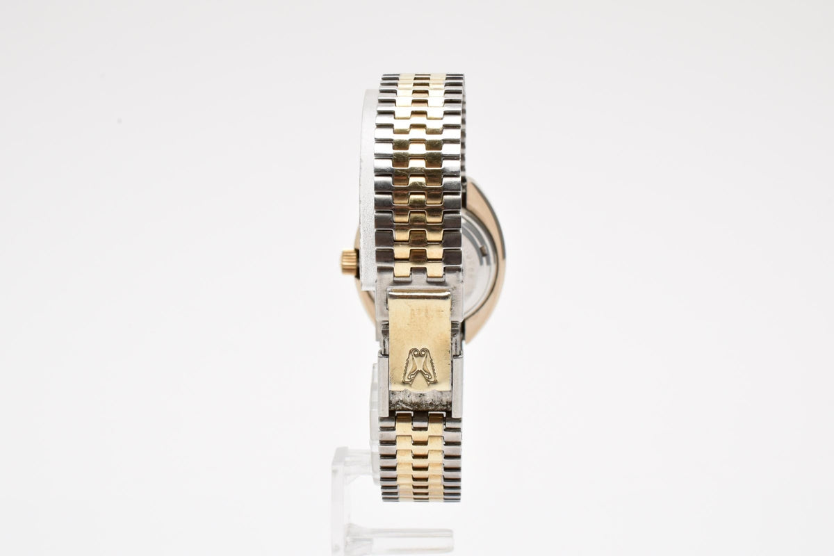 RADO ラドー Balboa バルボア 893608A メンズ 自動巻き 腕時計 ブロンズ文字盤 デイデイト ハードメタル GP コンビ 25.5mm 1970年代 ヴィンテージ