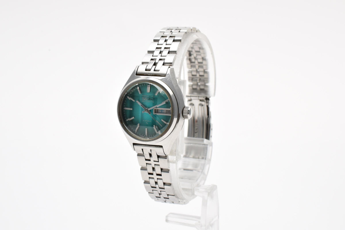 SEIKO セイコー Joyful ジョイフル 2206-0510 レディース 自動巻き 腕時計 エメラルドカラー文字盤 ステンレス 24.2mm 1970年代 ヴィンテージ