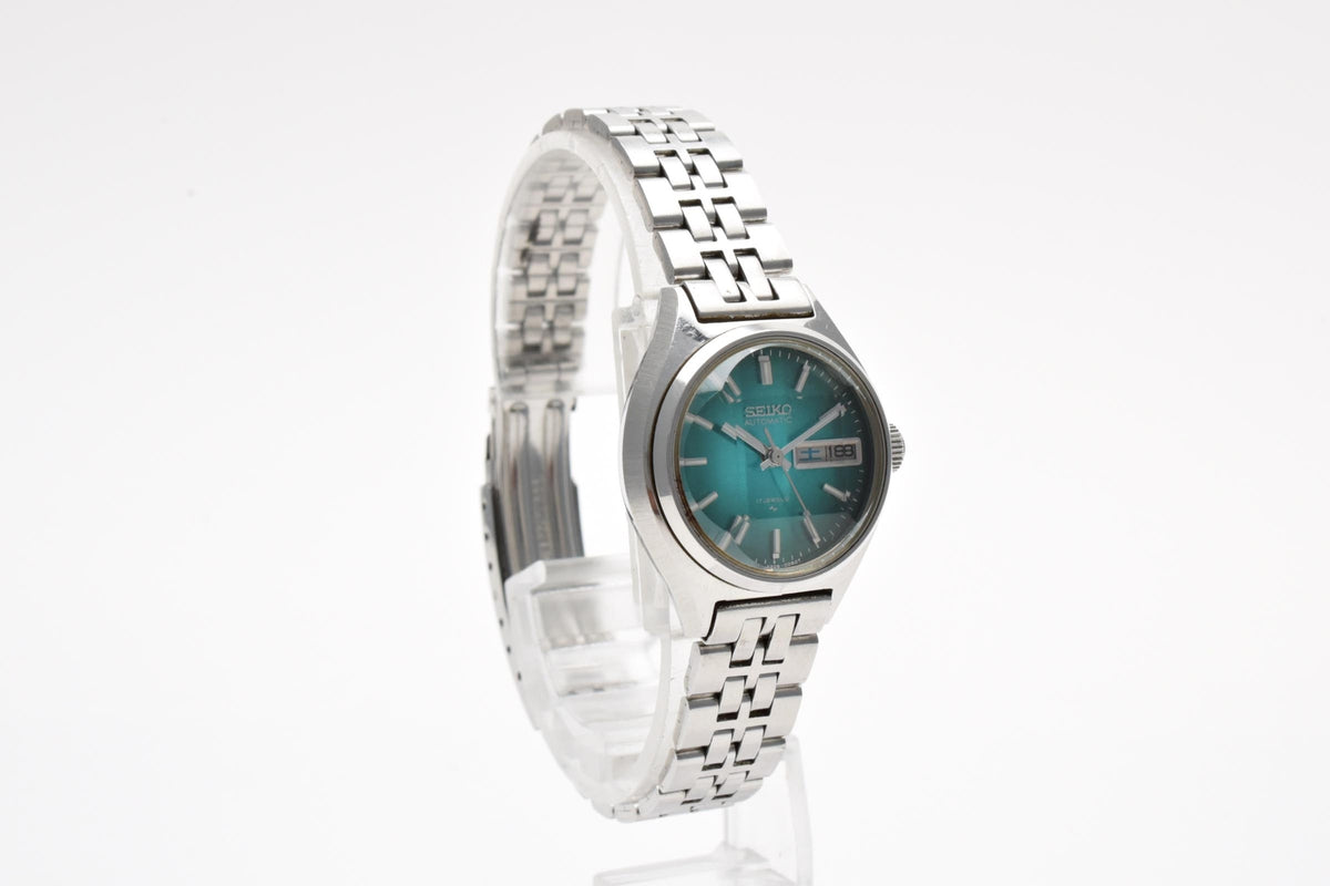 SEIKO セイコー Joyful ジョイフル 2206-0510 レディース 自動巻き 腕時計 エメラルドカラー文字盤 ステンレス 24.2mm 1970年代 ヴィンテージ