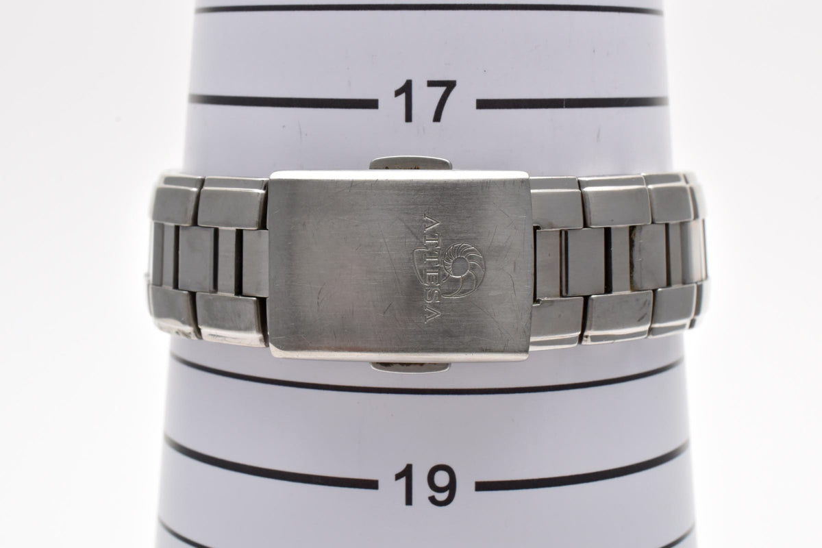 CITIZEN シチズン ATTESA アテッサ H410-T003788 メンズ エコ・ドライブ 電波ソーラー 腕時計 ネイビー文字盤 デイト チタン 38mm