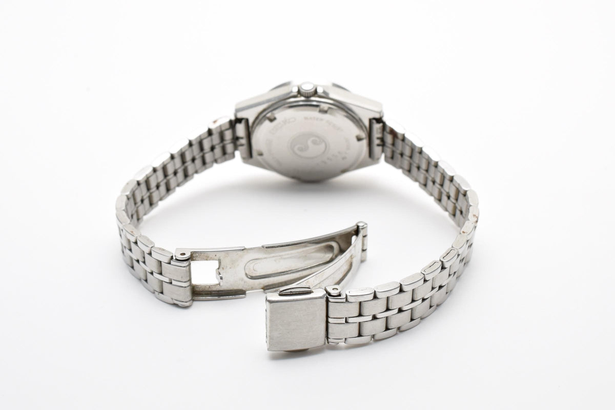 SEIKO セイコー SilverWave シルバーウェーブ 3423-0160 レディース クォーツ 腕時計 ホワイト シルバー文字盤 デイデイト ステンレス 25mm 1970年代 ヴィンテージ