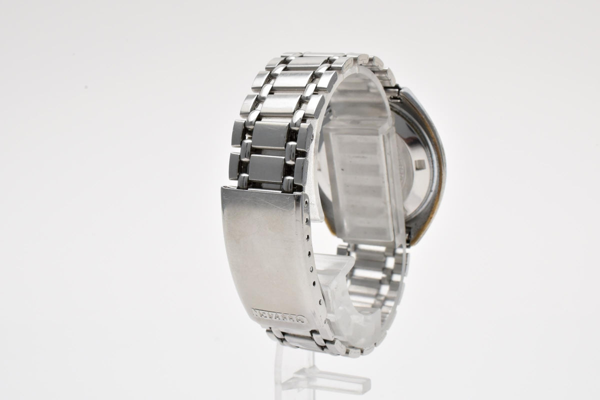 CITIZEN シチズン 4-600819TA メンズ 自動巻き 腕時計 ブルー文字盤 デイト ステンレス 34.2mm 1970年代 ヴィンテージ