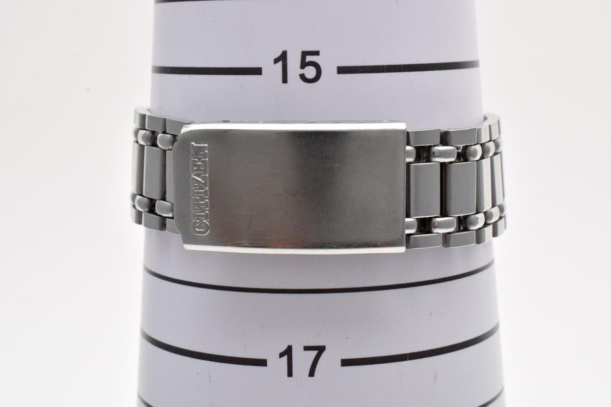 CITIZEN シチズン 4-600819TA メンズ 自動巻き 腕時計 ブルー文字盤 デイト ステンレス 34.2mm 1970年代 ヴィンテージ