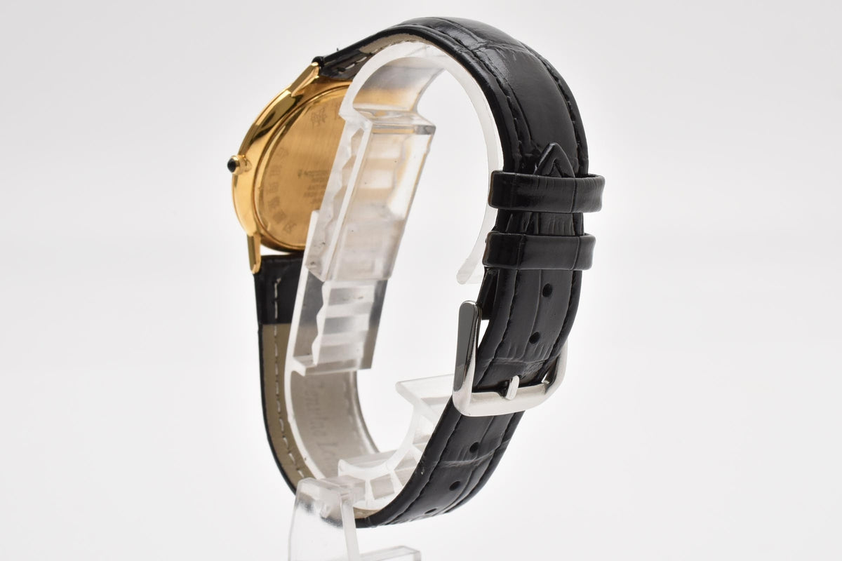 CITIZEN シチズン EXCEED エクシード 5639-F62105 メンズ クォーツ 腕時計 ゴールド文字盤 ステンレス レザーストラップ 33mm 1990年代 ヴィンテージ