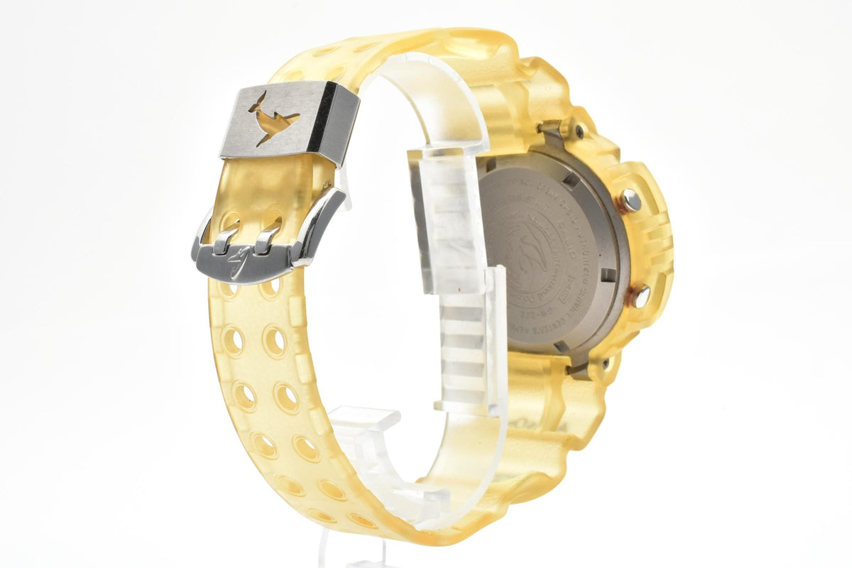CASIO カシオ G-SHOCK ジーショック FROGMAN フロッグマン GW-202 メンズ クォーツ デジタル 腕時計 ブラック液晶 クリアイエロー 樹脂 レジンベルト 48mm 2000年代