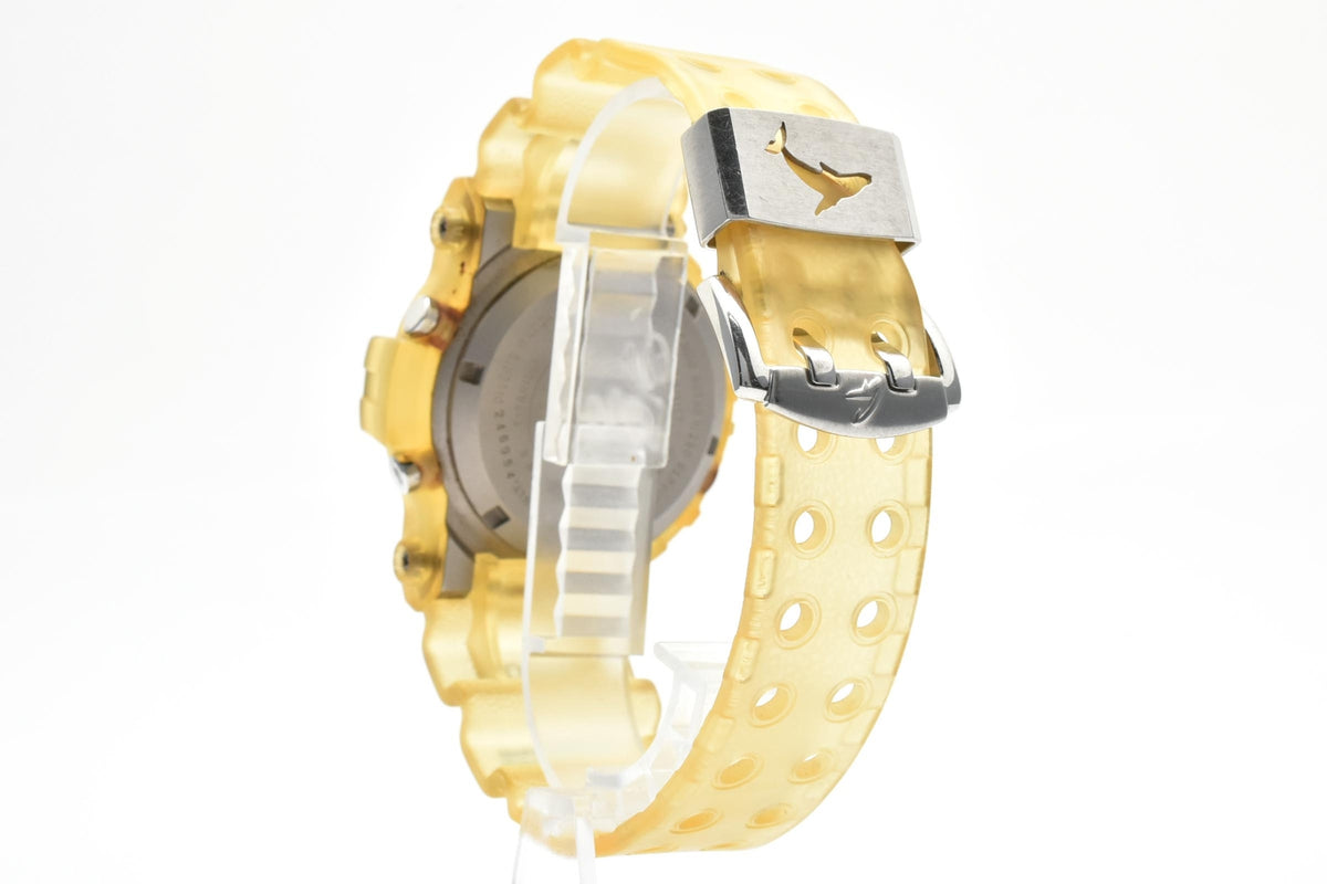 CASIO カシオ G-SHOCK ジーショック FROGMAN フロッグマン GW-202 メンズ クォーツ デジタル 腕時計 ブラック液晶 クリアイエロー 樹脂 レジンベルト 48mm 2000年代