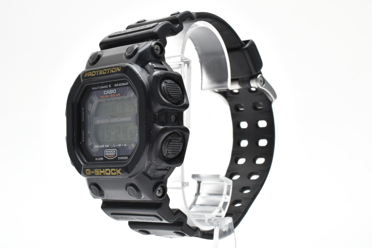 CASIO カシオ G-SHOCK ジーショック GXW-56 メンズ タフソーラー 電波 クォーツ デジタル 腕時計 ブラック 樹脂ケース レジンベルト 51mm 2010年代 箱付