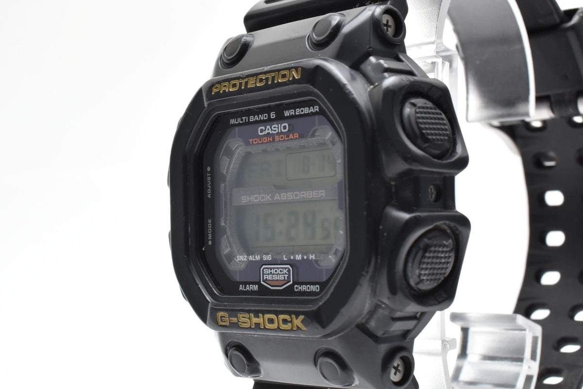CASIO カシオ G-SHOCK ジーショック GXW-56 メンズ タフソーラー 電波 クォーツ デジタル 腕時計 ブラック 樹脂ケース レジンベルト 51mm 2010年代 箱付