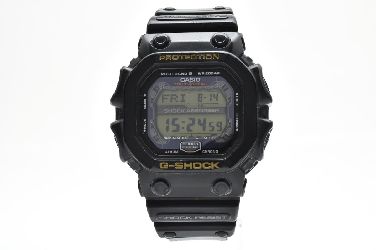 CASIO カシオ G-SHOCK ジーショック GXW-56 メンズ タフソーラー 電波 クォーツ デジタル 腕時計 ブラック 樹脂ケース レジンベルト 51mm 2010年代 箱付