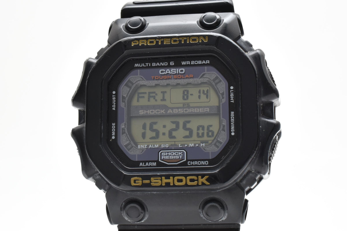 CASIO カシオ G-SHOCK ジーショック GXW-56 メンズ タフソーラー 電波 クォーツ デジタル 腕時計 ブラック 樹脂ケース レジンベルト 51mm 2010年代 箱付