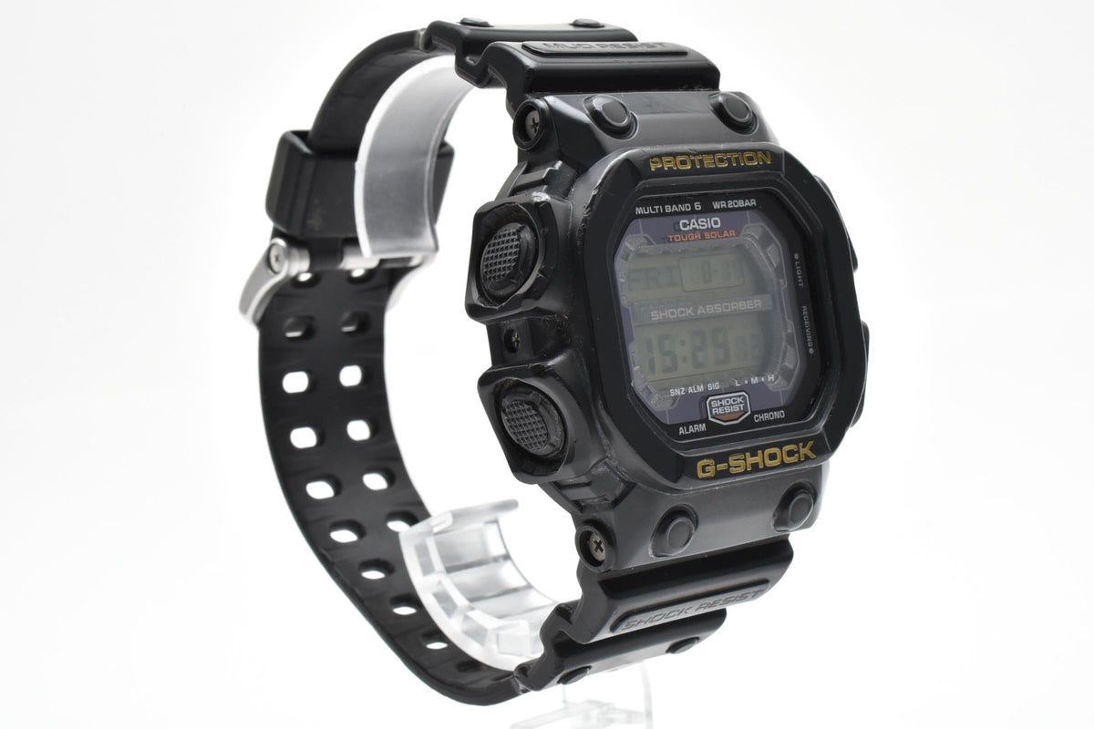 CASIO カシオ G-SHOCK ジーショック GXW-56 メンズ タフソーラー 電波 クォーツ デジタル 腕時計 ブラック 樹脂ケース レジンベルト 51mm 2010年代 箱付