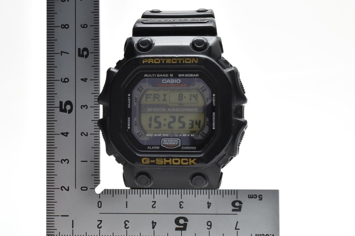 CASIO カシオ G-SHOCK ジーショック GXW-56 メンズ タフソーラー 電波 クォーツ デジタル 腕時計 ブラック 樹脂ケース レジンベルト 51mm 2010年代 箱付
