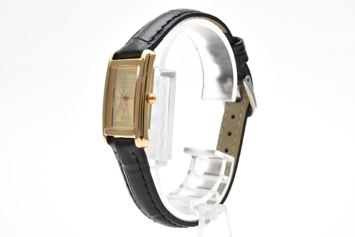 SEIKO セイコー 1F21-5C00 レディース クォーツ 腕時計 ゴールド文字盤 レクタンギュラー ゴールドカラー ステンレス レザー 16mm 1990年代 ヴィンテージ 箱 書類付
