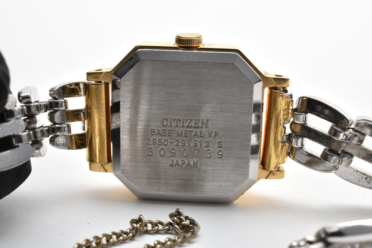 CITIZEN シチズン Premier プレミア 2950-291913 レディース クォーツ 腕時計 ゴールド文字盤 ステンレス ツートーン ブレスレット 20.7mm 1980年代 1990年代 ヴィンテージ