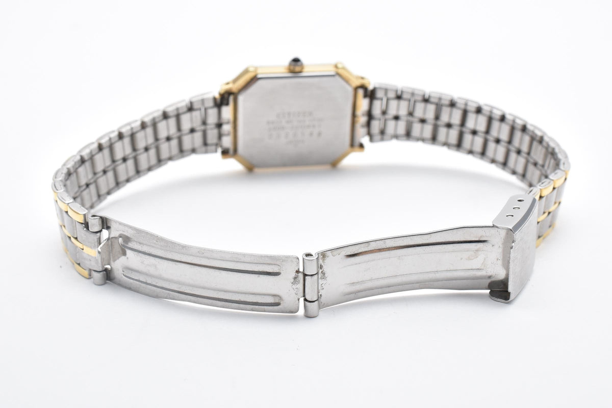 CITIZEN シチズン EXCEED エクシード 2200-221044 レディース クォーツ 腕時計 クリーム文字盤 ツートーン ステンレス ブレスレット 20mm 1980年代 ヴィンテージ