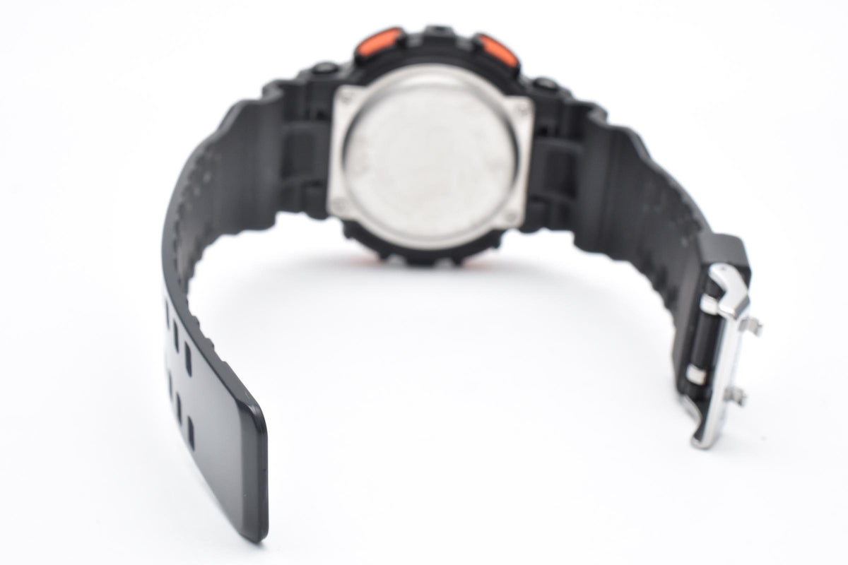 CASIO カシオ G-SHOCK ジーショック GD-100HC メンズ クォーツ デジタル 腕時計 オレンジ液晶 ブラック 樹脂ケース レジンベルト 50mm 2010年代